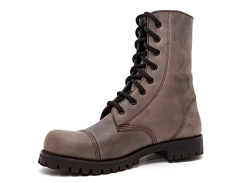 Açık Kahve Eskitme Bağcıklı Kadın Postal Bot 2