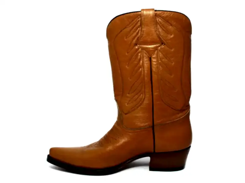 Açık Kahverengi Erkek Kovboy Çizmesi