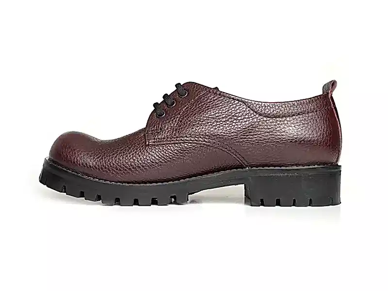 Bordo Baskılı Palyaço Burun Kadın Ayakkabı