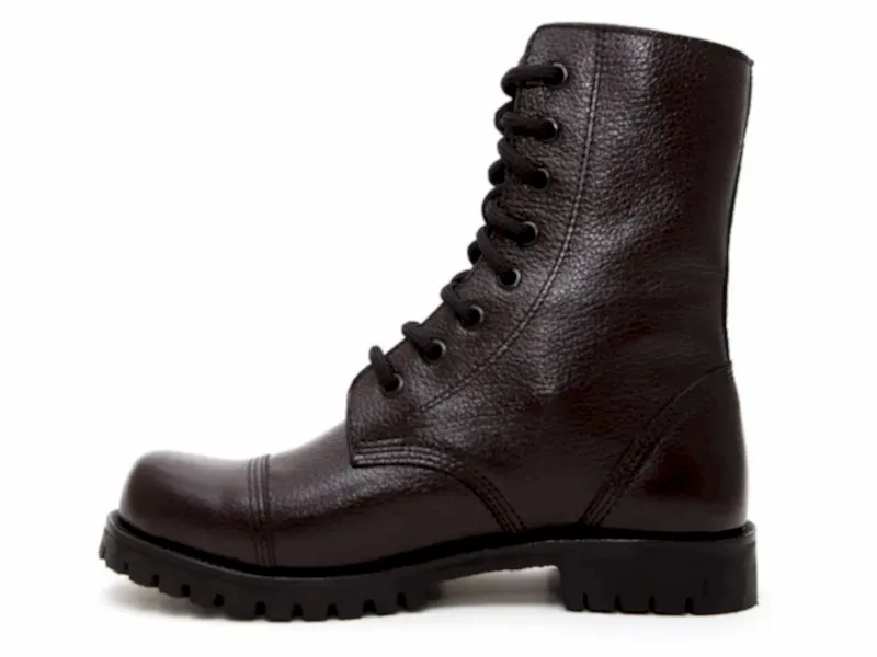 Kahverengi Baskılı Bağcıklı Kadın Postal Bot