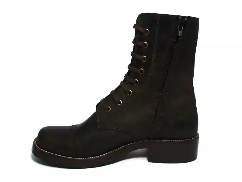 Kahverengi Eskitme Fermuarlı Erkek Bot