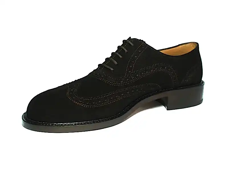 Kahverengi Süet Deri Erkek Klasik Ayakkabı 2