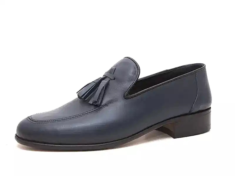 Lacivert Püsküllü Erkek Klasik Ayakkabı