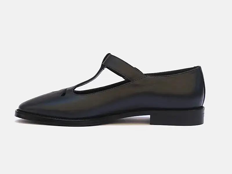 Lacivert Tokalı Kadın Klasik Ayakkabı