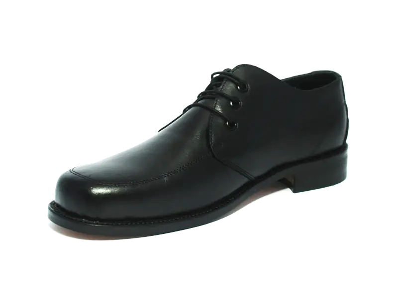 Siyah Bağcıklı Deri Erkek Klasik Ayakkabı 2