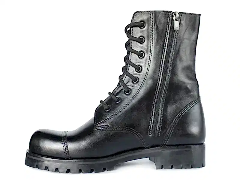 Siyah Bağcıklı Fermuarlı Erkek Postal Bot