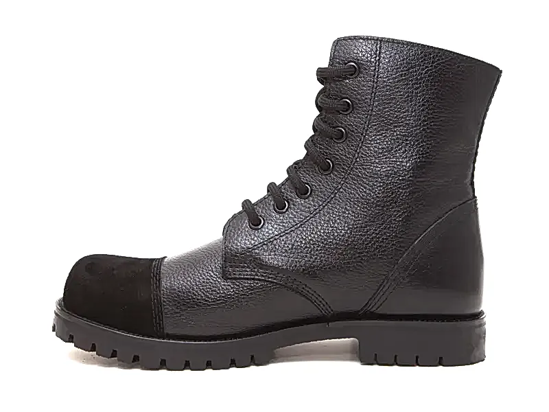 Siyah Baskılı Bağcıklı Erkek Postal Bot