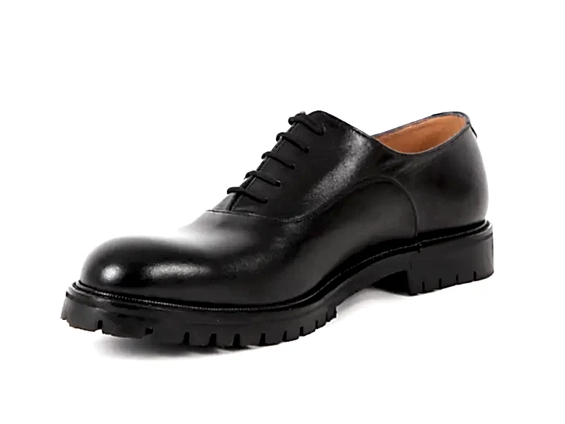 Siyah Deri Erkek Oxford Ayakkabı 2