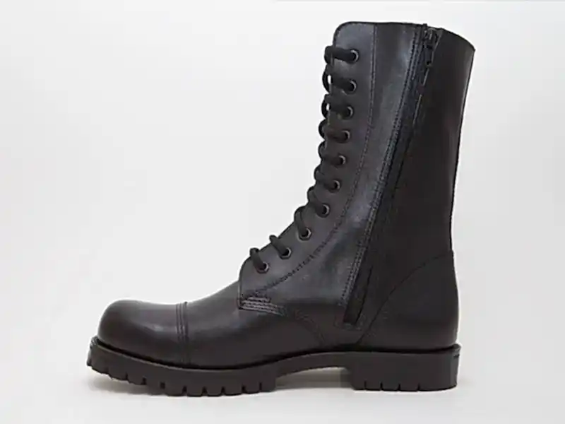 Siyah Uzun Bağcıklı Fermuarlı Erkek Postal Bot