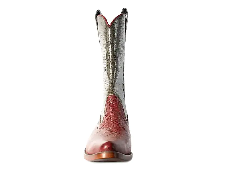 Anasayfa Yeşil Bordo Erkek Kovboy Çizmesi 2