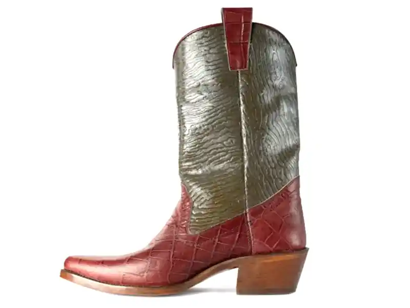 Anasayfa Yeşil Bordo Erkek Kovboy Çizmesi