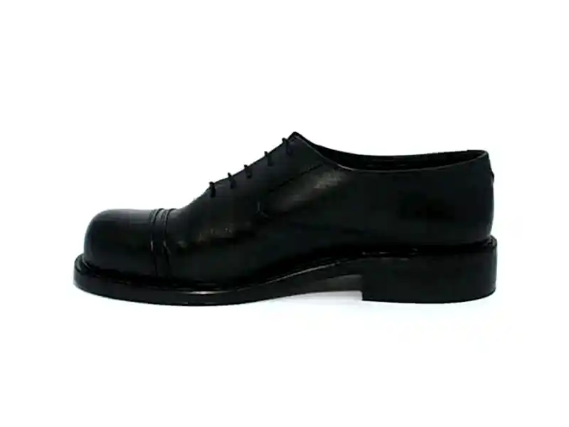 Siyah Bağcıklı Kösele Erkek Klasik Ayakkabı