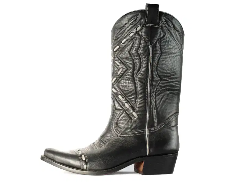 Siyah Kadın Kovboy Çizmesi