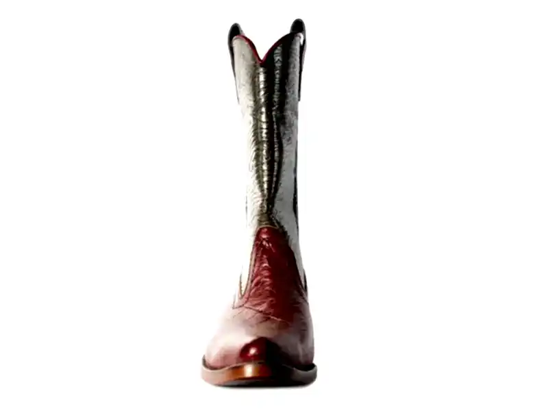 Yeşil Bordo Erkek Kovboy Çizmesi 2